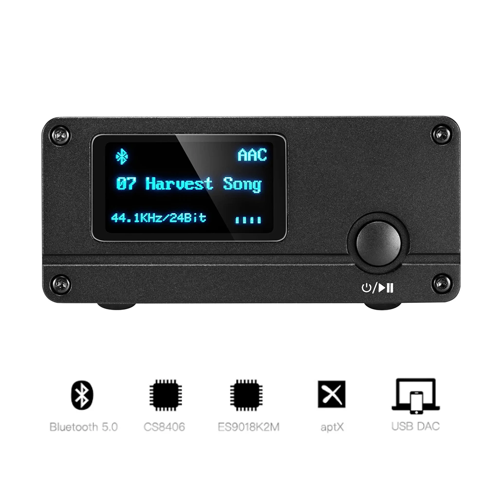 XDUOO XQ 50 Pro Bluetooth 5 0 аудио приемник конвертер CS8406 ES9018K2M чипы декодер Поддержка AptX/SBC/AAC