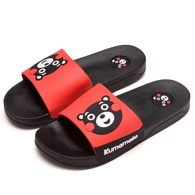 

Summer Children Slippers New Student Cartoon Bear Sandals Beach Girls PVC Soft Sole Non-slip