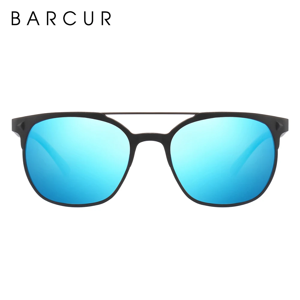 BARCUR алюминиевые магниевые солнцезащитные очки ретро стимпанк круглые мужские