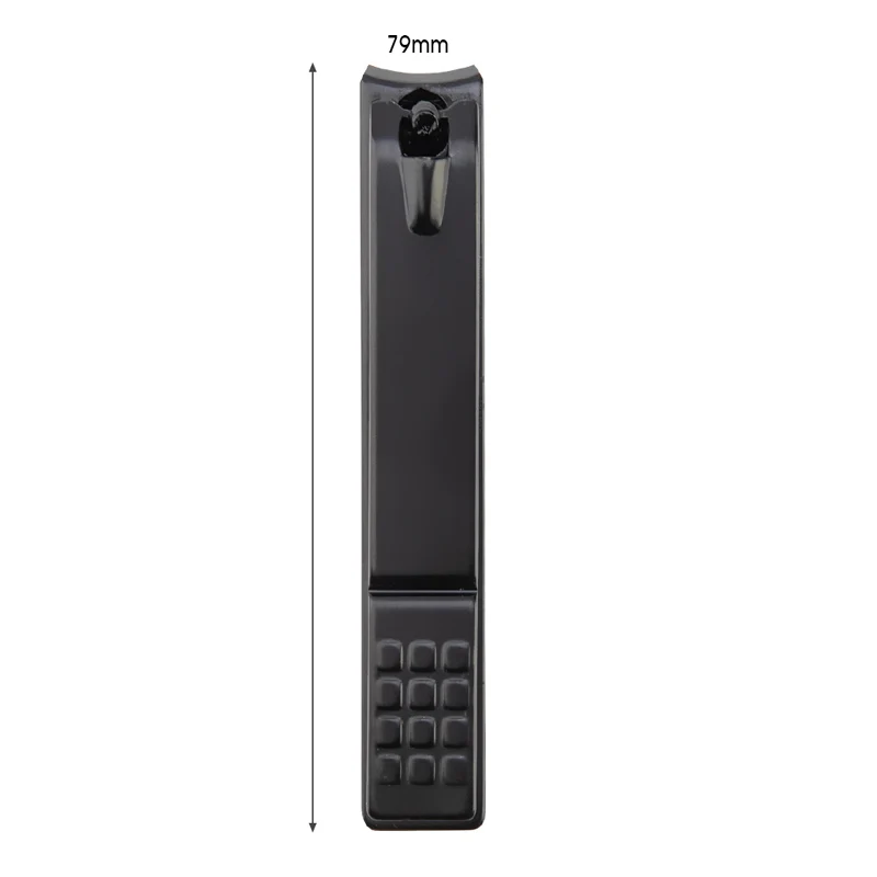 black 7.9cm Черные ножницы для ногтей из нержавеющей стали, триммер для ногтей, кусачки для кутикулы высокого качества, кусачки для пальцев ног, кусачки для ногтей, инструмент для ногтей - Цвет: black 7.9cm
