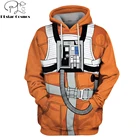 Одежда пилота PLstar Cosmos, толстовка с 3D-принтом, костюм астронавта для косплея, Свитшот унисекс, Повседневная Уличная одежда, мужская Толстовка