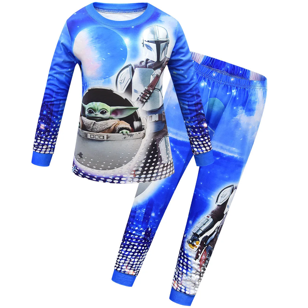 3D Детские йода Мандалорское детская одежда для сна пижама маленькой девочки на