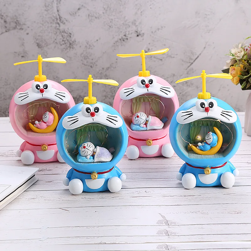 

Retro style cat night light money box hand-made ornaments resin crafts birthday decoration miniature animal resin decorations