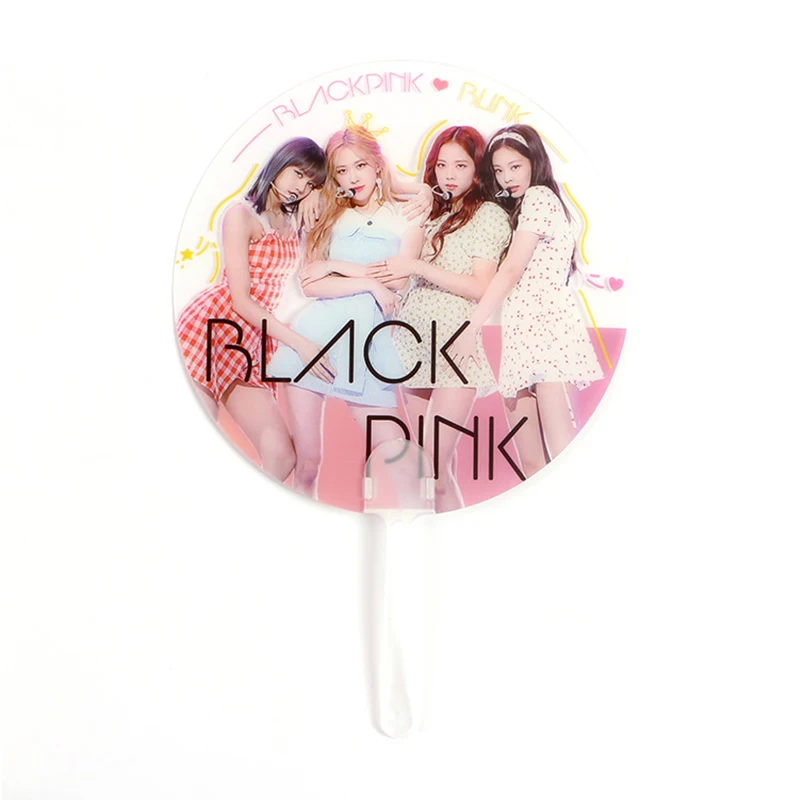1 шт. Kpop Star прозрачные вентиляторы для рук JISOO JENNIE ROSE LISA ПВХ прозрачный альбом