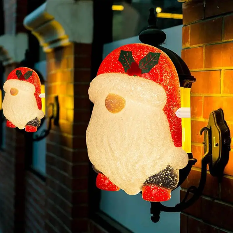 

Faceless Gnome Porch Light Shade Christmas Holiday Outdoor Decoration For Patio Garage Lamp Home Decor Xmas Gift Navidad 2022