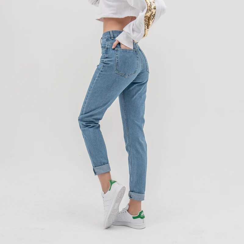 

luckinyoyo jean woman mom jeans pants boyfriend jeans for women with high waist push up large size ladies jeans denim 5xl 2020