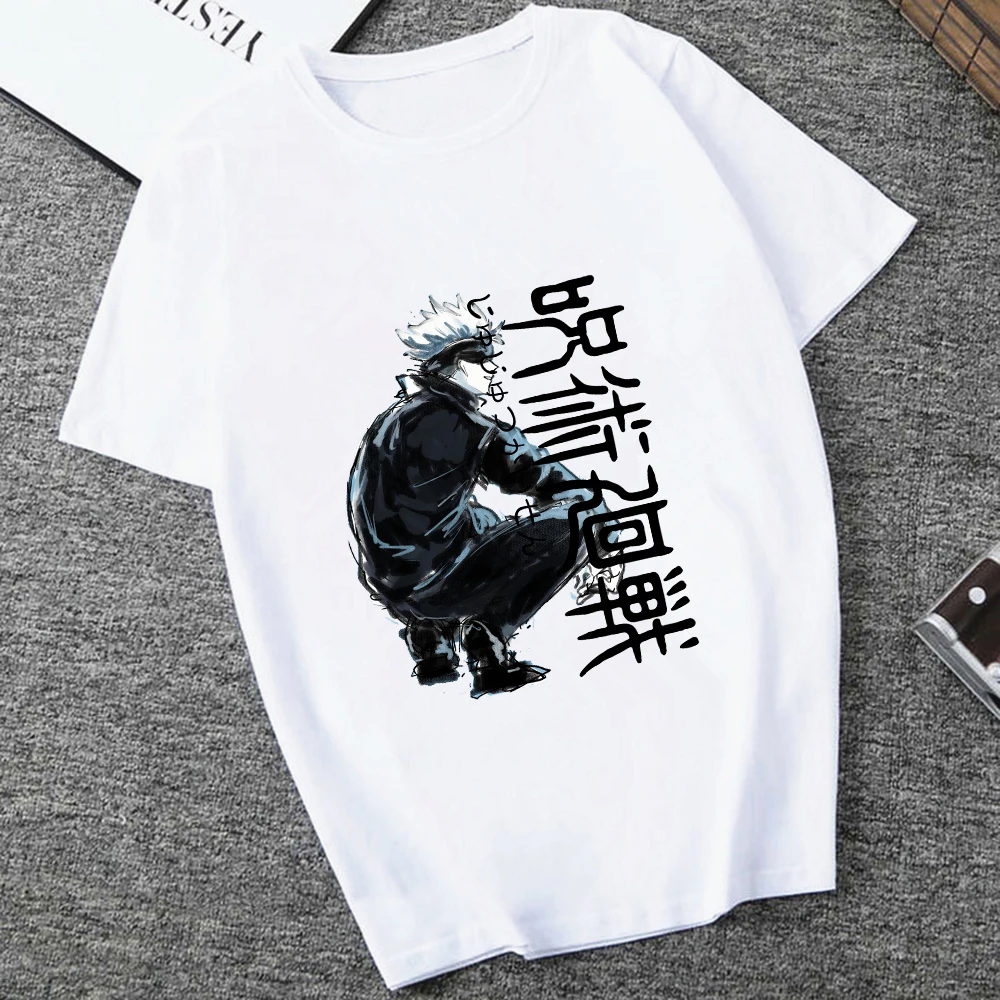 

Jujutsu Kaisen T-shirt Casual Mens Harajuku Clothes Itadori Yuji Unisex O-neck T Shirt Anime Tshirt Manga Male Tops Dropshipping