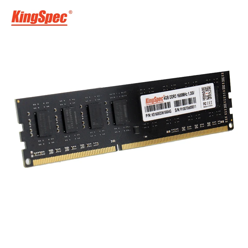 kingspec ram ddr3 4gb 8gb 1600mhz memoria desktop memory 240pin 1 5v new dimm free global shipping