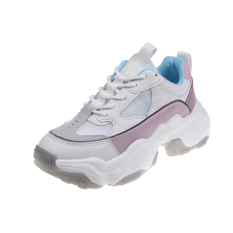 

2021 Summer Woman Platform Sneakers Basket Female Chunky Casual Shoes Mesh Breathable Vulcanized Shoes Women Fashion Designers