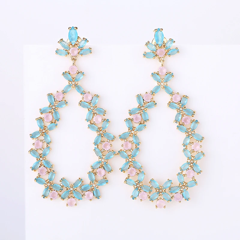 Очень женские серьги капельки 57 мм с пресной водой свадебные украшения для