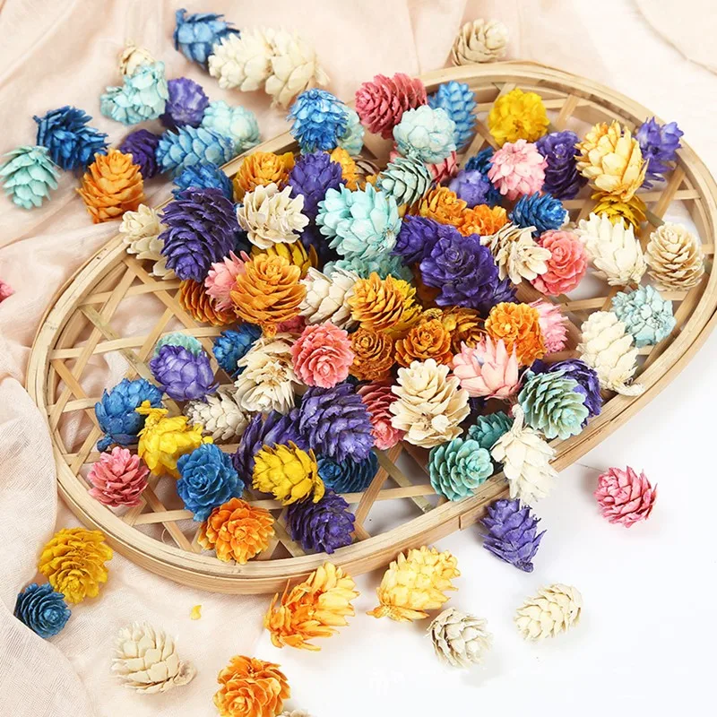 

10Pcs Natural Pine Cones Acorns In Bulk Dried Flowers Table Ornament Home Christmas Decoration DIY Crafting Cristmass Dekoration