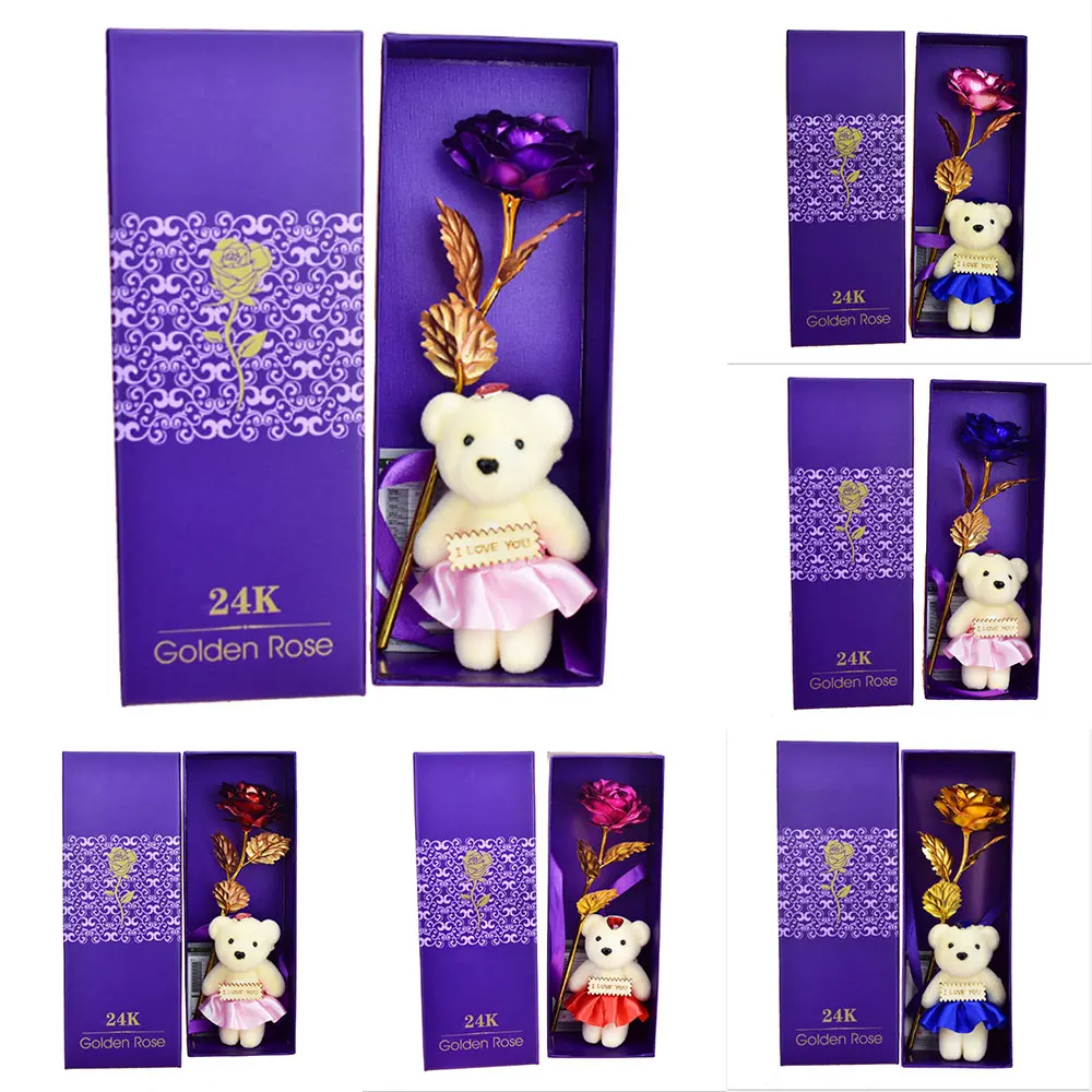 Золотая фольга имитирующий цветок медведь реквизит подарок фестиваль для дома и