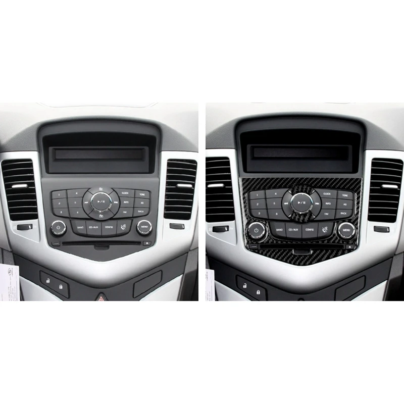 Центральная консоль CD из углеродного волокна для Chevrolet Cruze 2009-2015 | Автомобили и