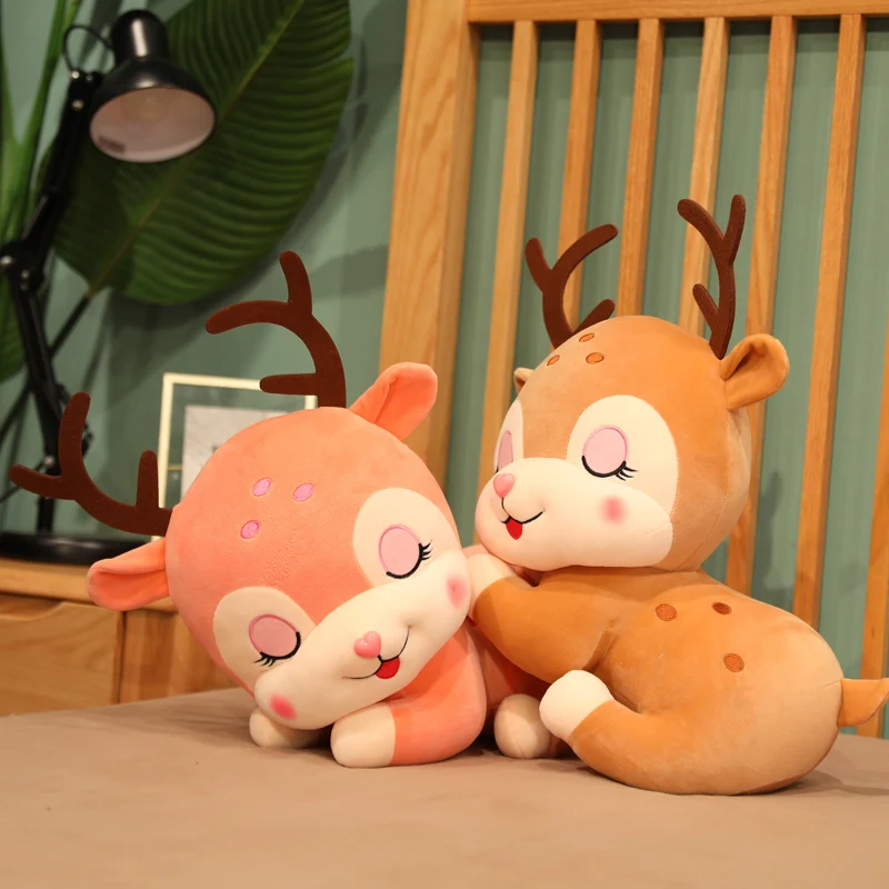 

Милая мечтательная плюшевая игрушка Deers, мягкие игрушки, рождественские подарки для детей, Рождественская елка, Декор, супер милый подарок н...