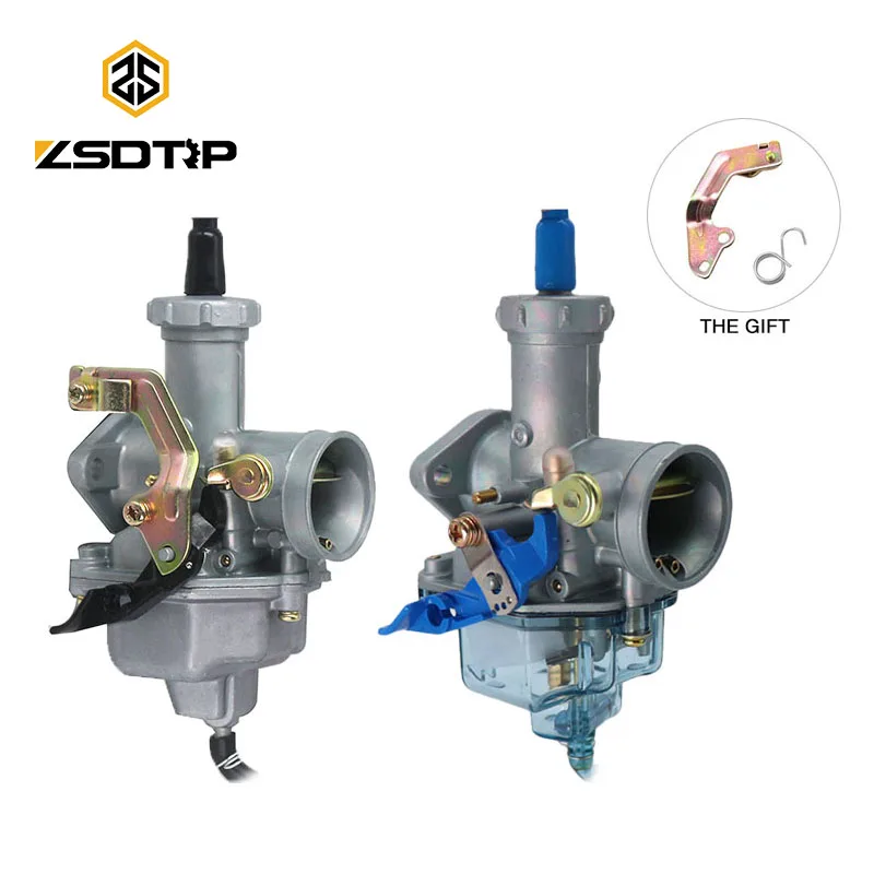 

ZSDTRP Motorcycle PZ27 27mm Manual/Auto Choke Carburetor Nylon Float Bowl For HONDA CG150