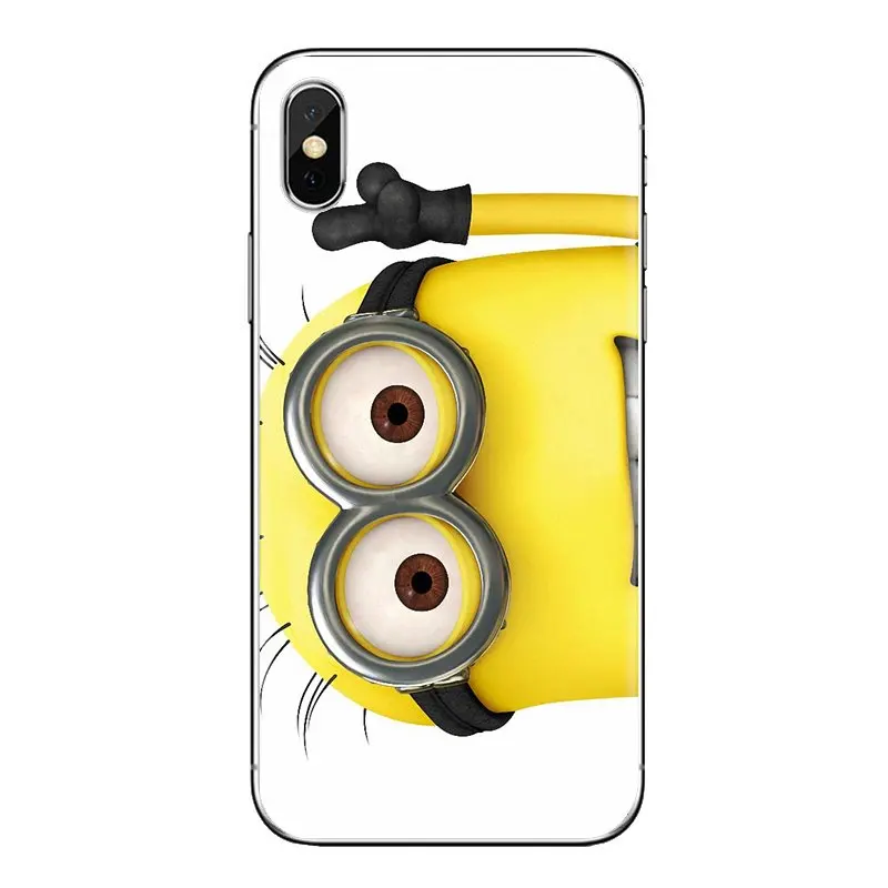 For Samsung Galaxy A3 A5 A7 A9 A8 Star A6 Plus 2018 2015 2016 2017 Cartoon Despicable Me Yellow Minions Transparent TPU Bag Case |