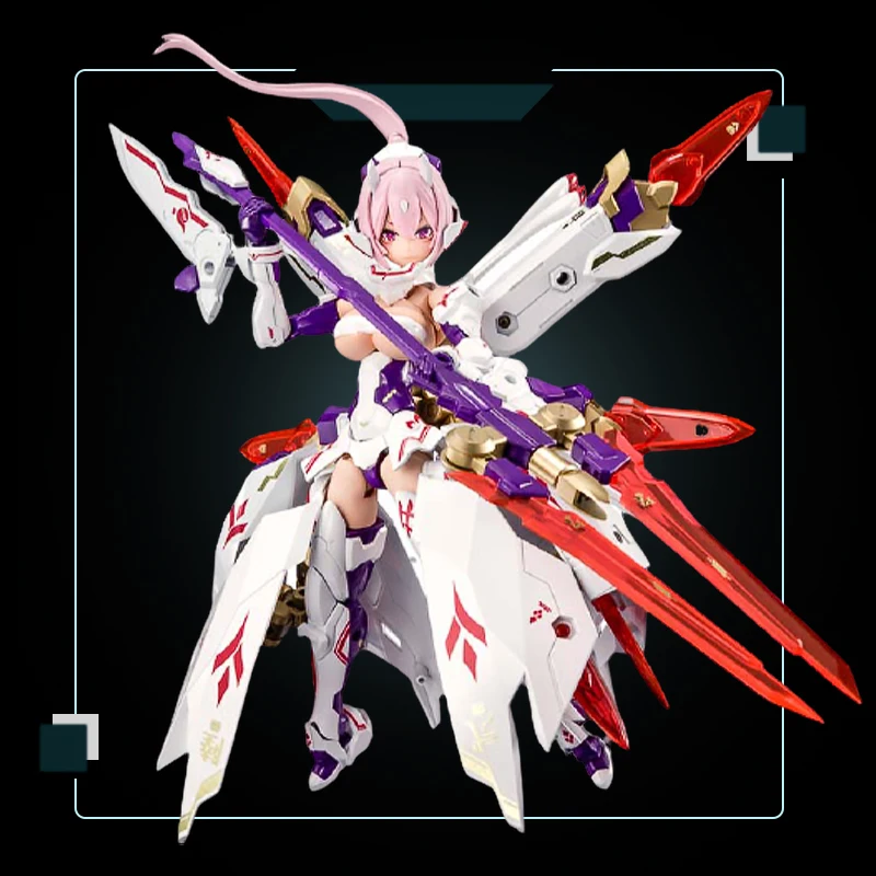 

Kp515 Goddess Device Zhura Ninja Nine Tails Machine Girl with Special Code Anime Action Figures Assembly Model Ornaments