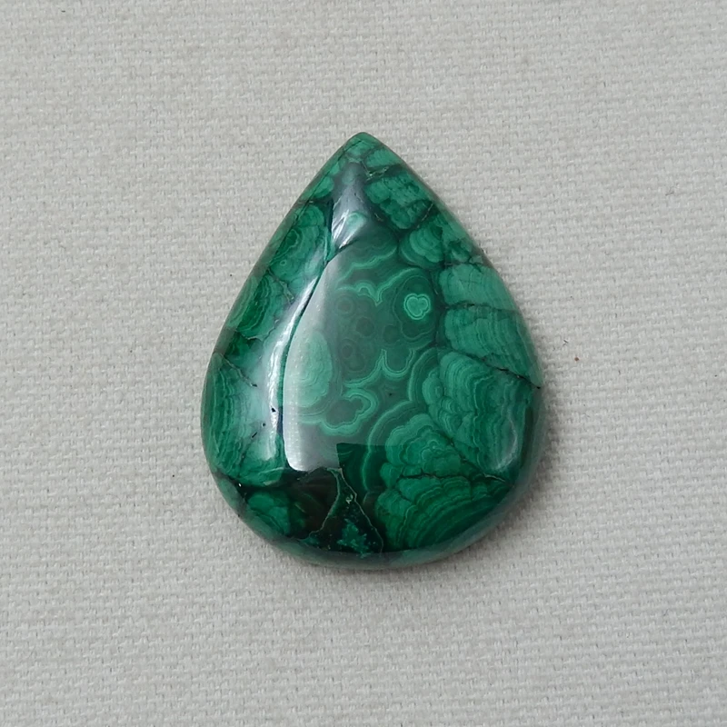 Оптовая продажа 1 шт. кабошон из Малахита в форме капли воды модные ювелирные