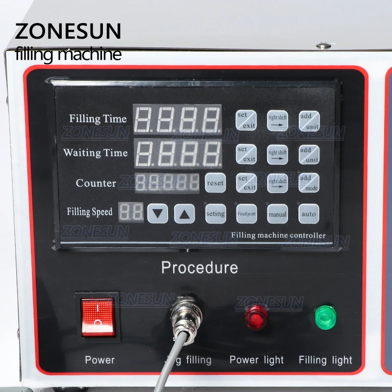 ZONESUN GZ-GFK17B полуавтоматическая машина для розлива жидкости стиральный порошок сок