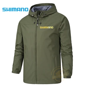 Men's Outdoor Waterproof Fishing Jacket Spring Autumn Thin Hooded Men's Clothes Sunscreen Windbreaker Sports Fishing Clothing 10 item image