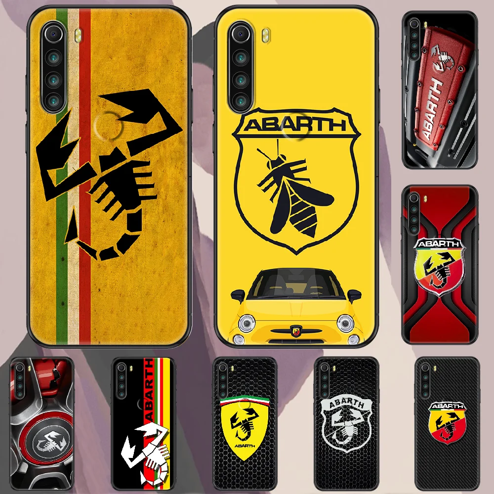 ABARTH итальянский спортивный Abarth чехол для телефона Xiaomi Redmi Note 7 7A 8 8T 9 9A 9S 10 K30 Pro Ультрачерный силиконовый арт