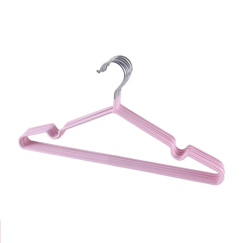 Pink 10 шт Для Взрослых Вешалки для одежды сильная вешалка для топов/юбок/платьев/вешалка для брюк - Цвет: Pink