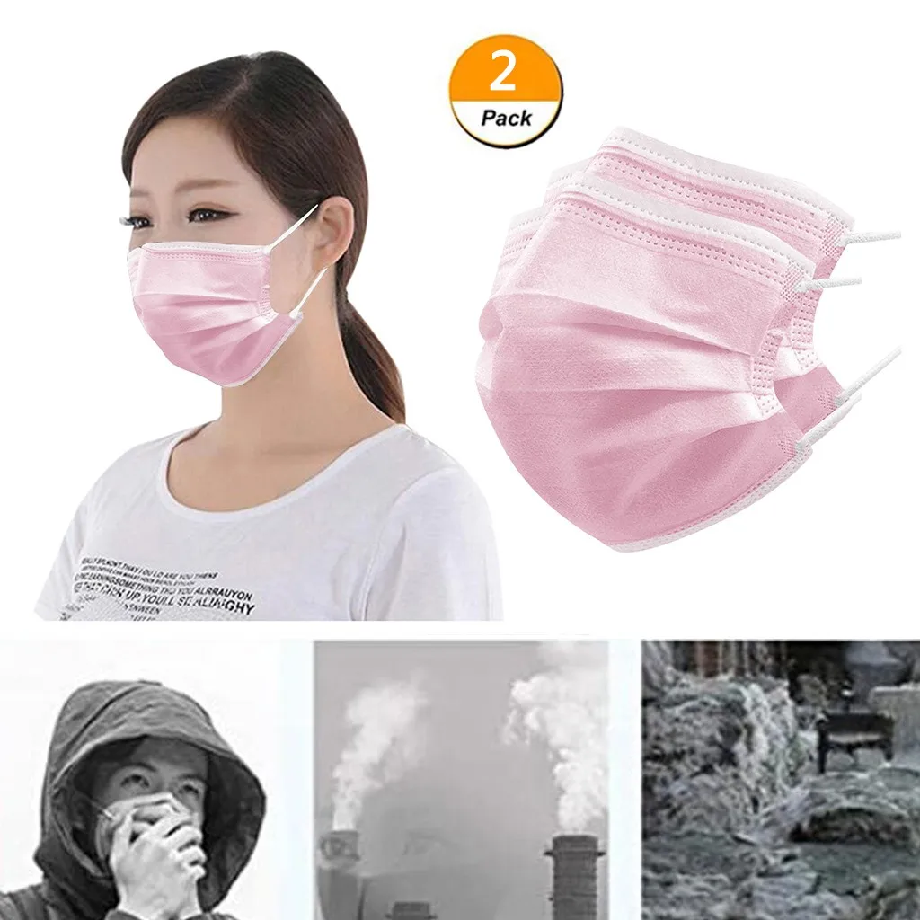 

1/2pcs Black Washable Mask 3 Layer Cycling Cotton Mouth Face Mask Or Men Women Reusable Mondkapjes Wasbaar Mascarillas Halloween