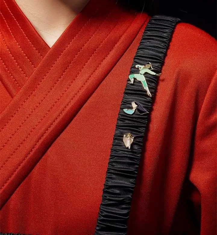 HOSENG китайский воин Мулан зелёная эмаль булавки для мужчин и женщин с отложным