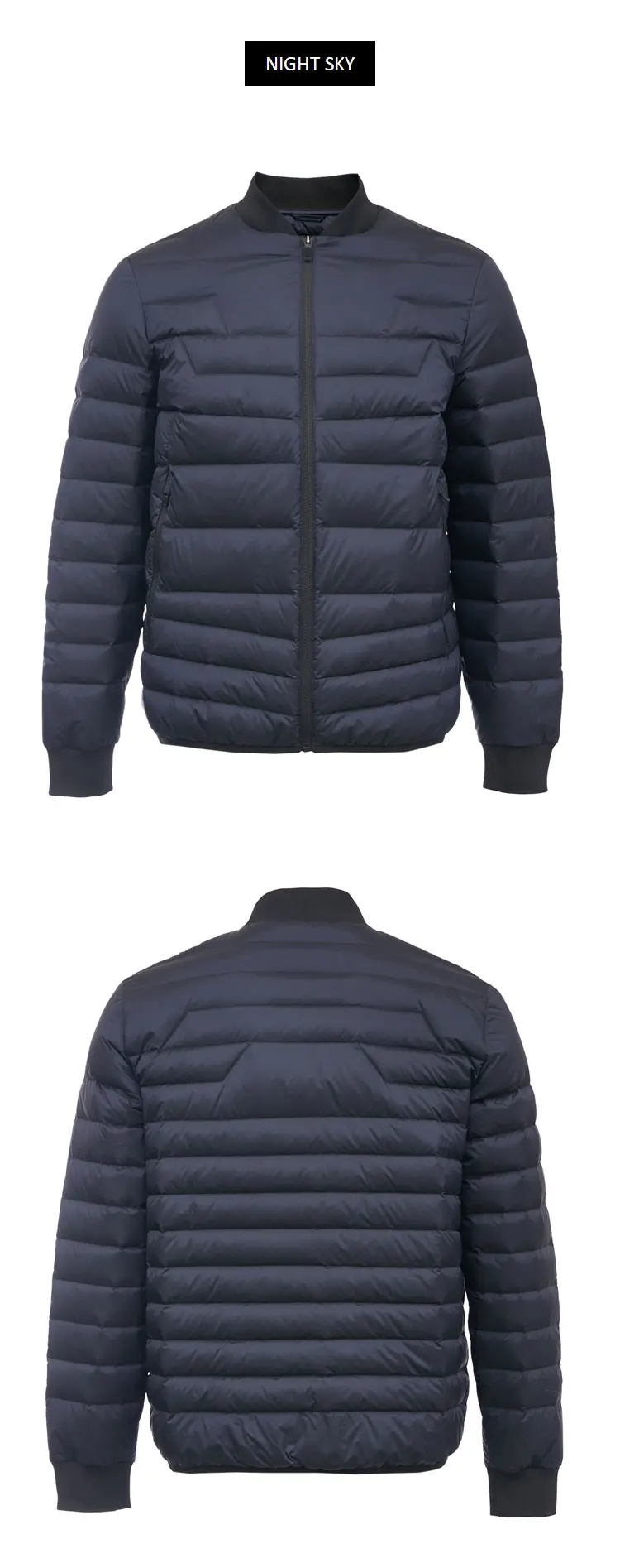 JackJones Men's Autumn baseball collar short warm down jacket 219312514