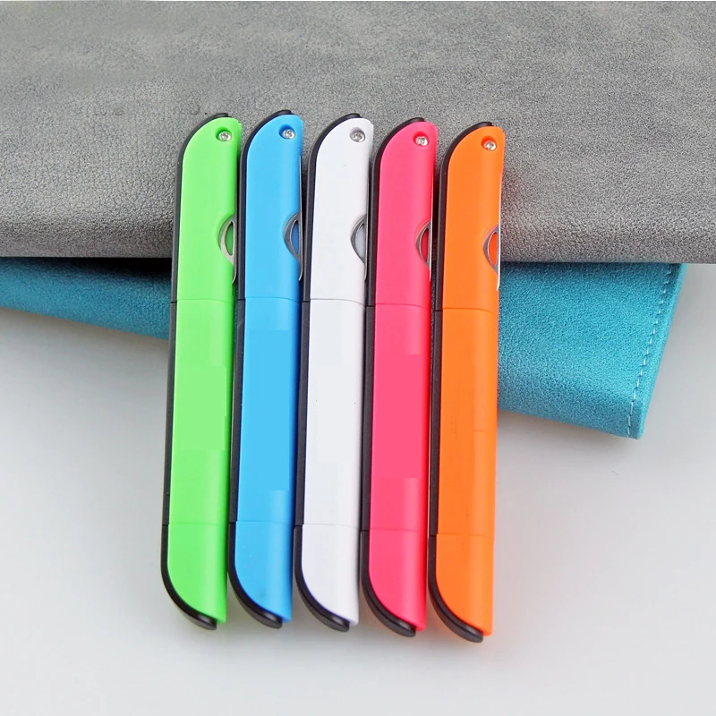 Креативная многофункциональная шариковая ручка складные ножницы линейка нож