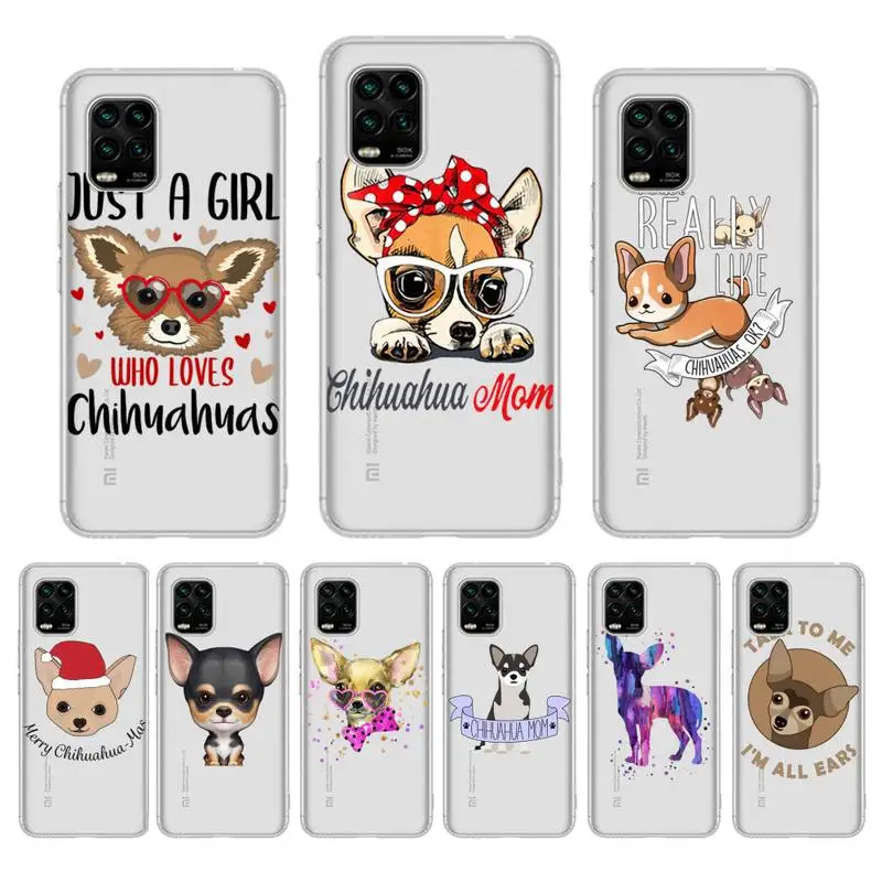 

FHNBLJ Chihuahua Dog Phone Case For Redmi Note 5 7A 10 9 8 plus pro 9A K20 for Xiaomi 10Pro 10T 11 Capa