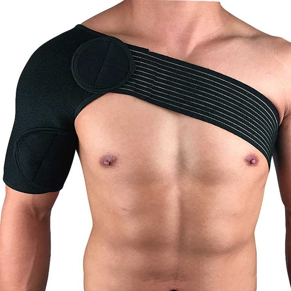 

Gym Adjustable Support Back Brace Sports Care Single Shoulder Guard Strap Wrap Belt Band Pads Bandage