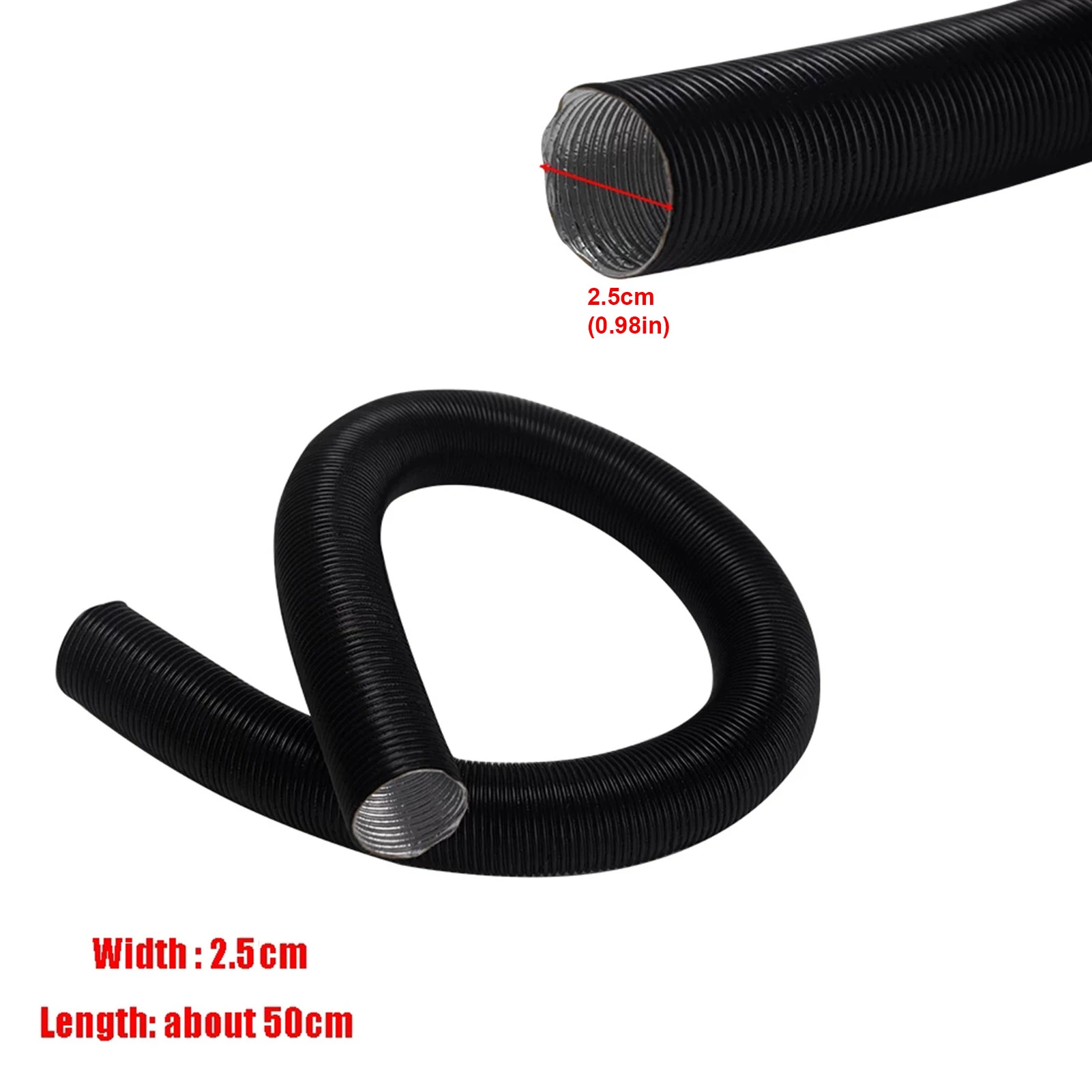 

25mm Air Filter Intake Pipe Kit Flexible Car Heater Accessories Air Pipe Clamp Tube Silencer For Webasto Eberspacher Air Pipe