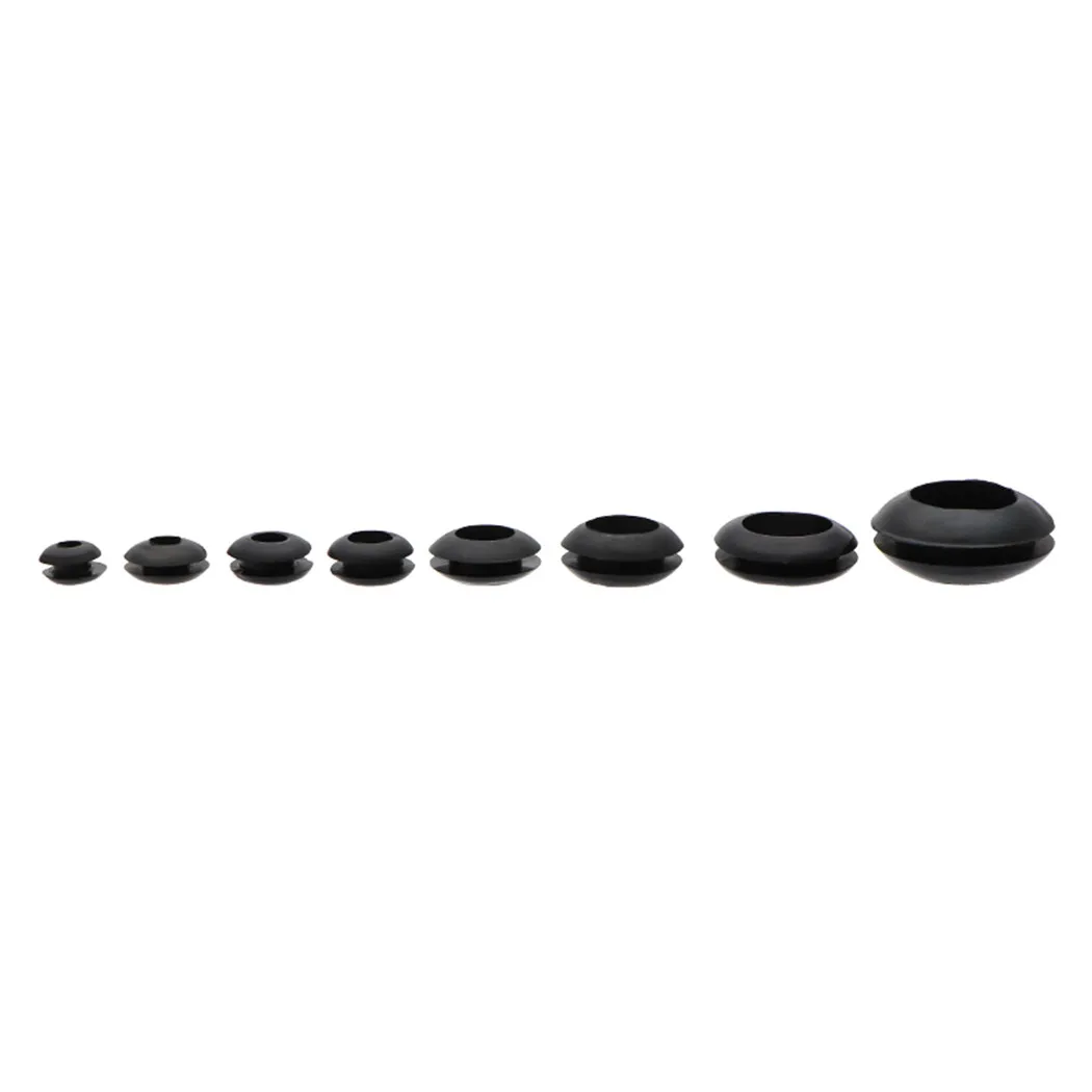 

Rubber Rubber Grommet Waterproof With Box 295pcs/set Assorted Sizes Black