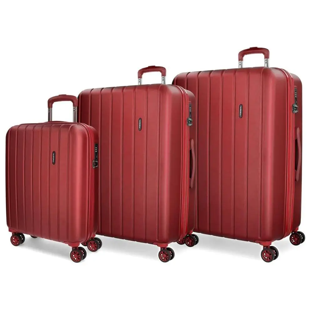 Juego de maletas Movom Wood rilido 55 65 75см Rojo| |
