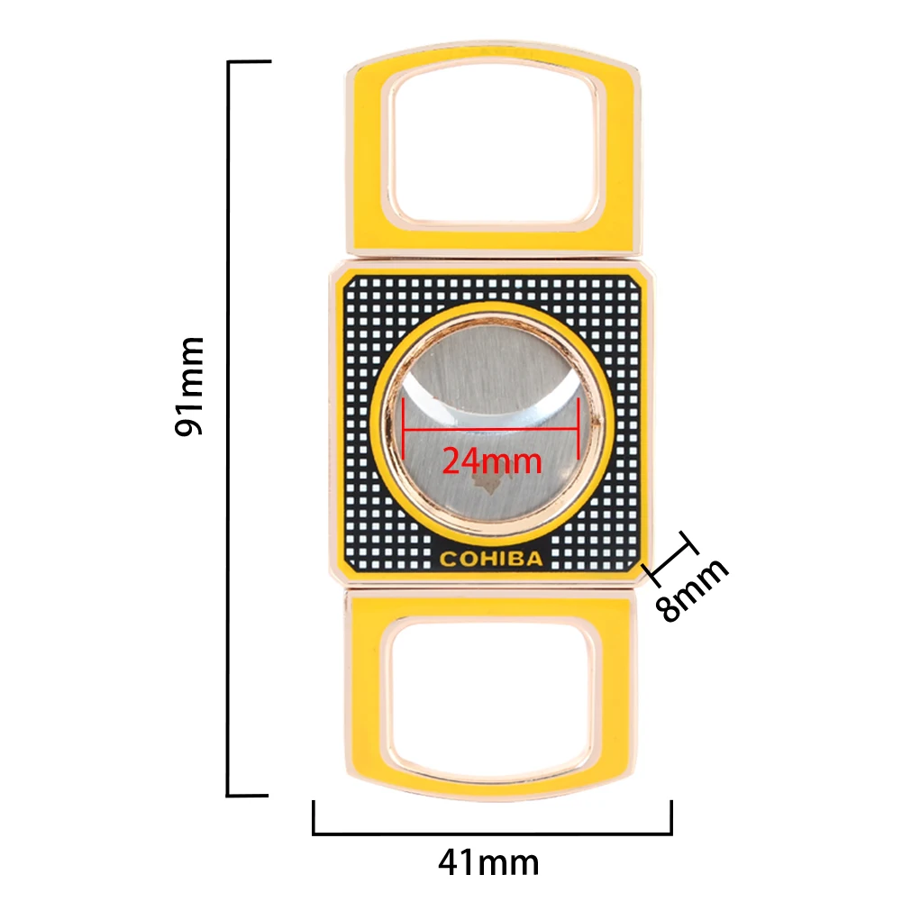 COHIBA металлический резак для сигар лезвие из нержавеющей стали сигары острые