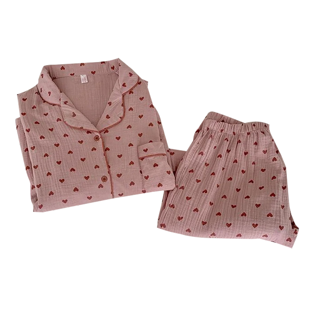 

Pure cotton pajamas women spring and autumn long-sleeved trousers student Korean love sweet and comfortable casual home service