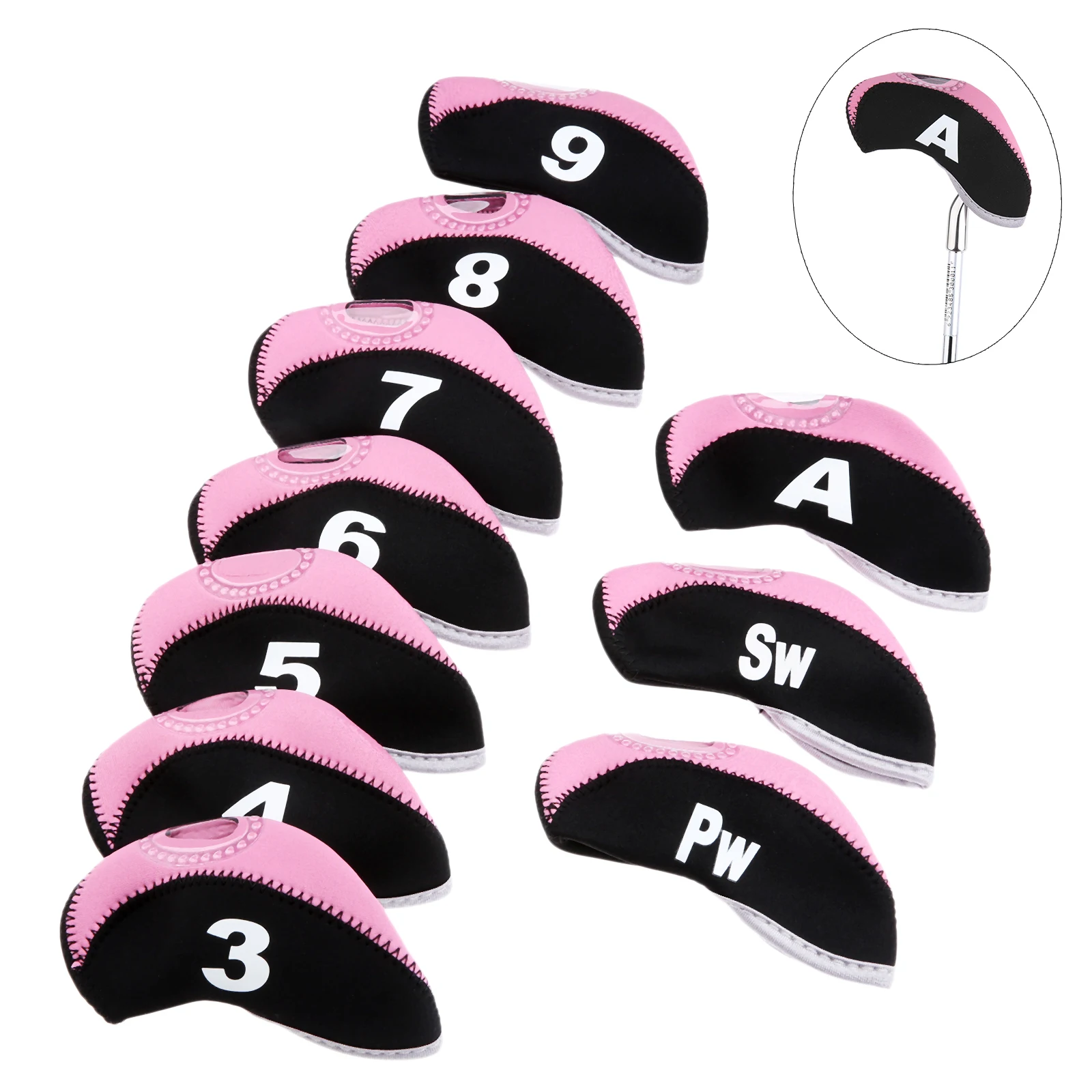 10 шт. клюшек для гольфа головные уборы комплект железные клюшки защитный Гольф