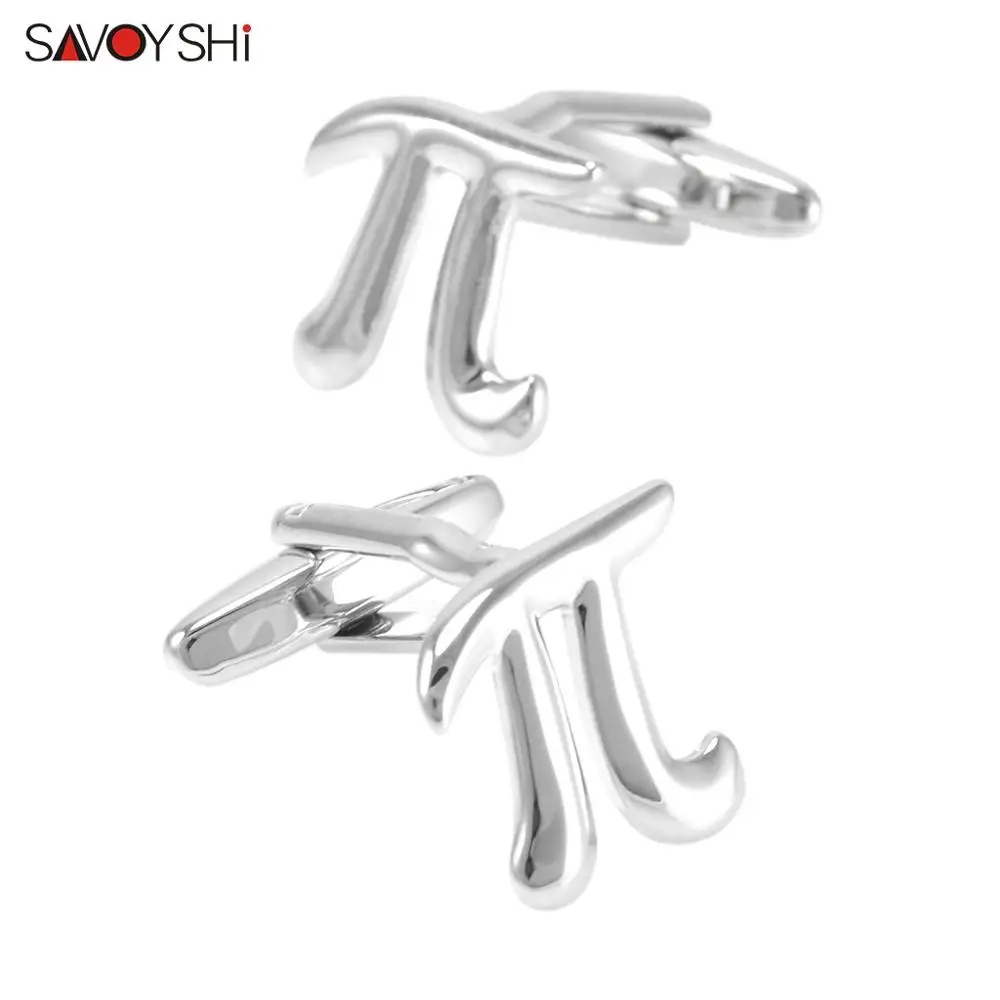 SAVOYSHI Fashion Symbols Cufflinks for Mens French Shirts Cuffs Accessories Novelty Silver color Cuff links Free custom name