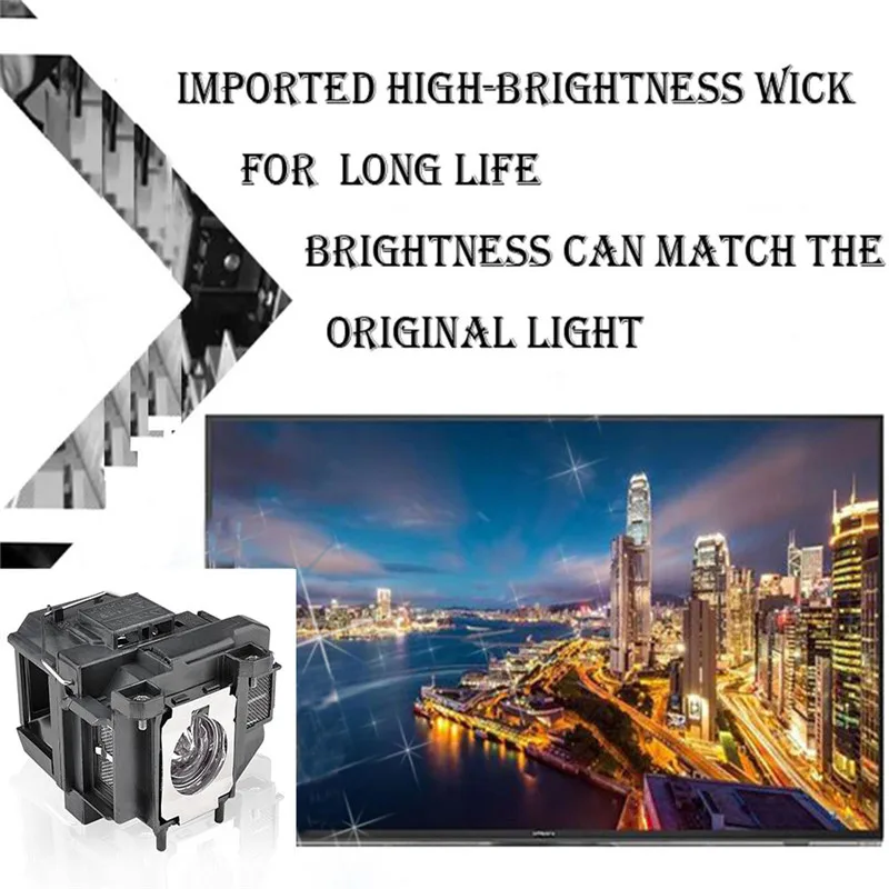 Совместимость EB-X04 EB-X27 EB-X29 EB-X31 EB-X36 EX3240 EX5240 EX5250 EX7240 EX9200 для Epson ELPLP88 V13H010L88 лампой