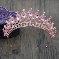 gorgeous rhinestone crown headbands princess tiaras and crowns bridal hairband girls party diadem wedding hair jewelry