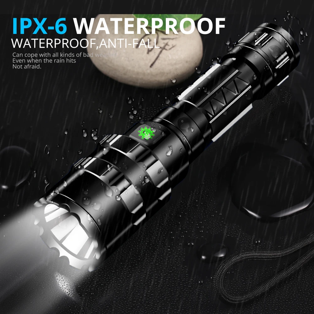 65000Lum 5 Modes Red/Green/White Tactical Flashlight Mini USB L2 Outdoor Hunting Light Waterproof Torch By 18650 | Лампы и освещение