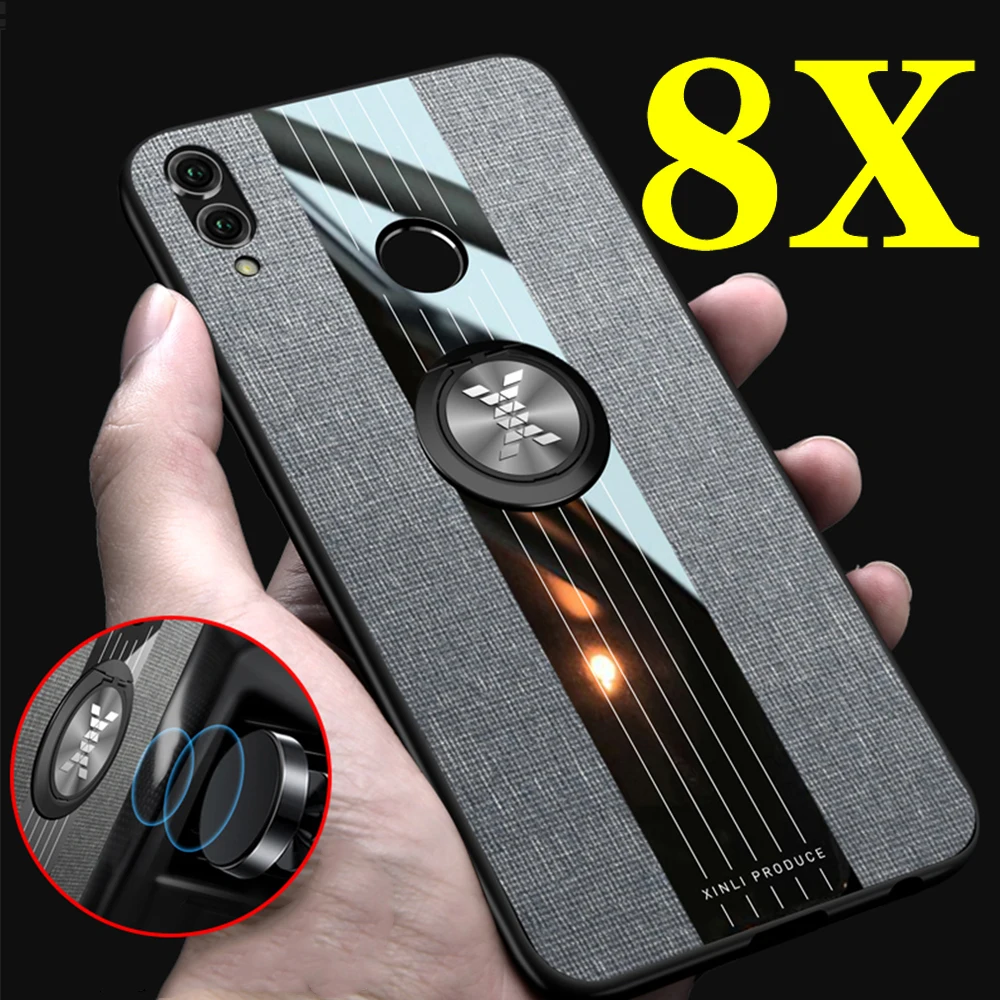 Honor 8 x case ring on for huawei honer 8x phone covr funda huawei8x huaweix8 onor hono x8 honor8x honorx8 bumper cases |