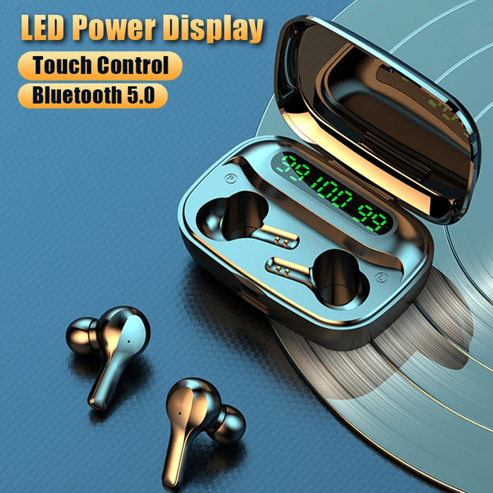 

Bluetooth Earphones wireless sports earphone headphones Touch Control Earbuds with micro Headsets Gaming headphone charger memal