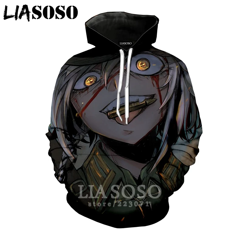 Новинка зимний Свитшот liaseo для мужчин и женщин 3D принт аниме Youjo Senki Сага Tanya верх с