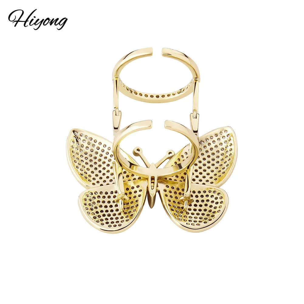 Регулируемые Открытые Кольца Hiyong европейские и американские кольца на палец в