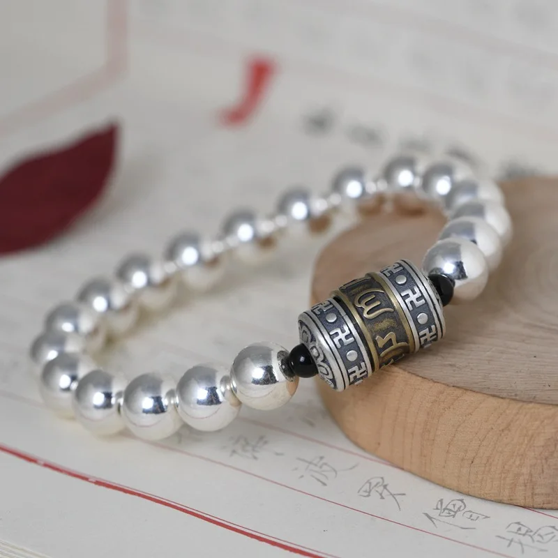 

Браслет из серебра 925 пробы, с бусинами