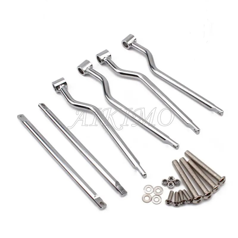 Седельная сумка из хромистой стали 1 комплект поддержка регулируемый кронштейн