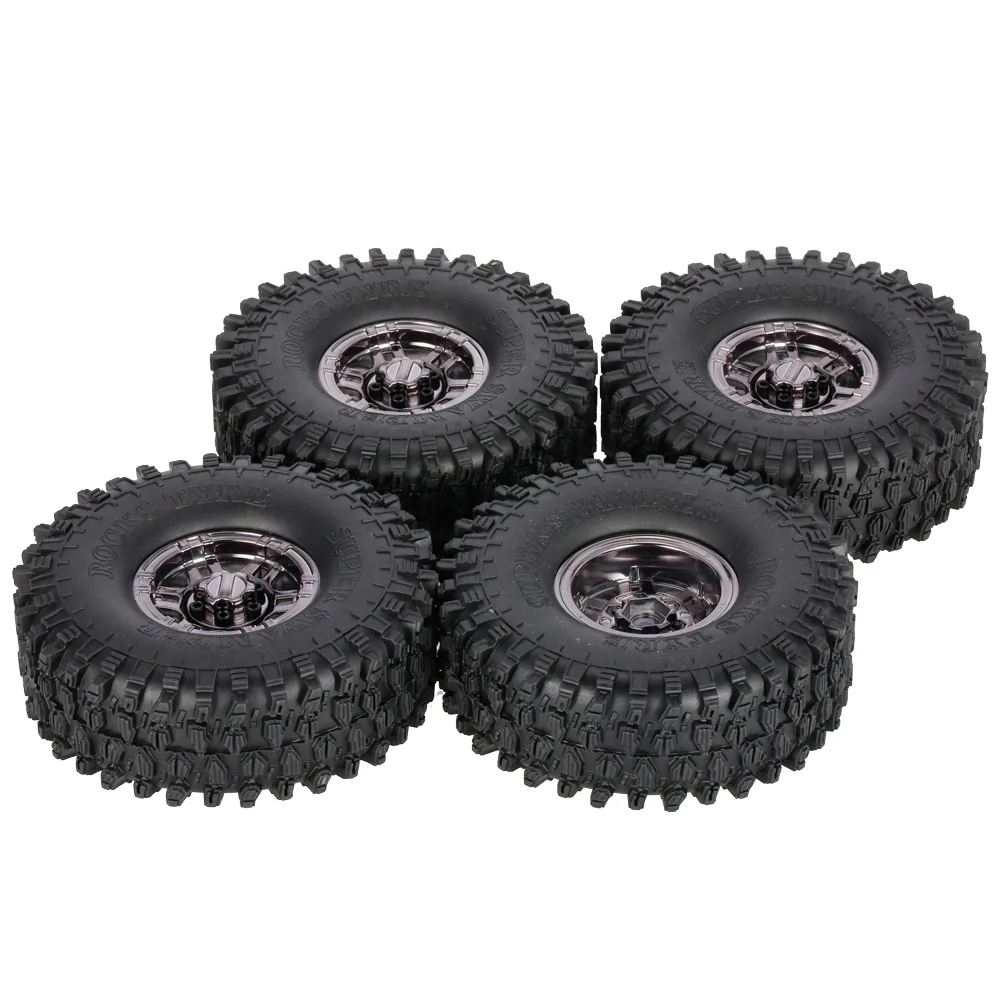 4PcsAX 5020F 1 9 &quot120 мм шины колеса металлические гальванические ступицы для 1:10 RC