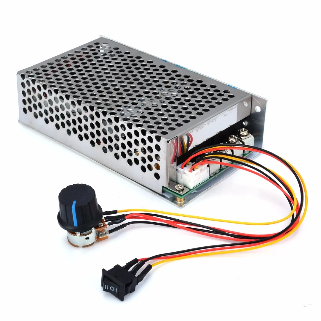 Новый DC 10-с алюминиевой крышкой 50В 100A 3000 W Программируемый Реверсивный ШИМ